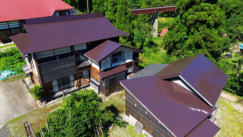 金山町　Y様邸　屋根塗装工事